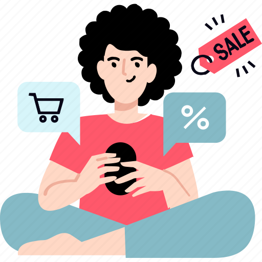 Shopping, sale, e-commerce, mobile, buy, discount, shop illustration - Download on Iconfinder