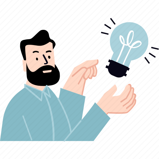 Business, idea, brainstorming, light bulb, innovative, creative, start up illustration - Download on Iconfinder