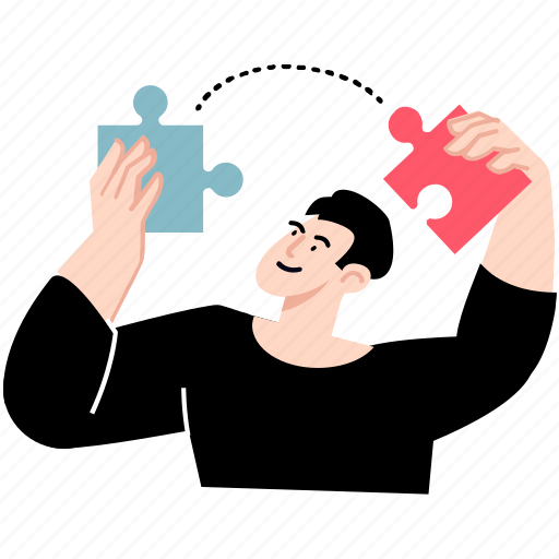 Business, solution, puzzle, jigsaw, option, opportunity, management illustration - Download on Iconfinder