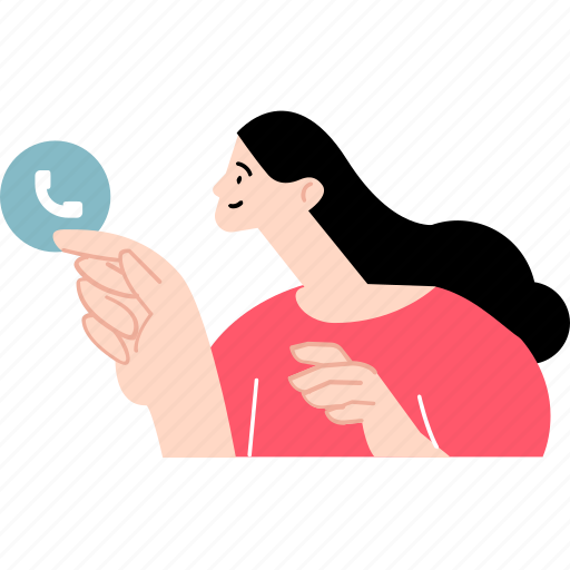Contact, phone, call, communication, telephone, connection, support illustration - Download on Iconfinder