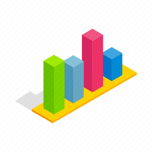 Business, chart, columns, diagram, isometric, progress, statistic icon - Download on Iconfinder