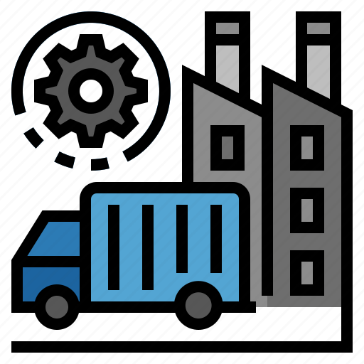 Distribution, factory, manufacture, production, industrial, manufacturing, supply chain management icon - Download on Iconfinder