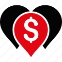 bank, places, business, dollar, finance, locations, map markers