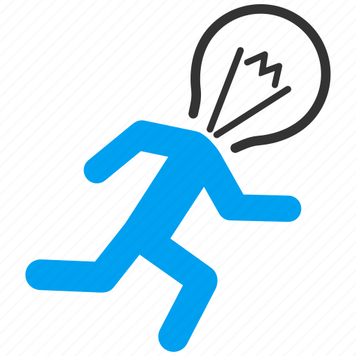 Energy, power, electrician, fitness, job, running man, sport icon - Download on Iconfinder