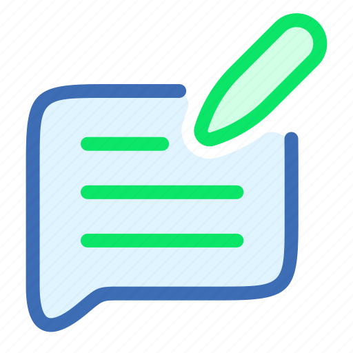 Feedback, message, pen, rate, rating, review, survey icon - Download on Iconfinder