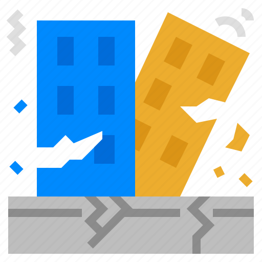 Destruction, disaster, earthquakes, quake, shake icon - Download on Iconfinder