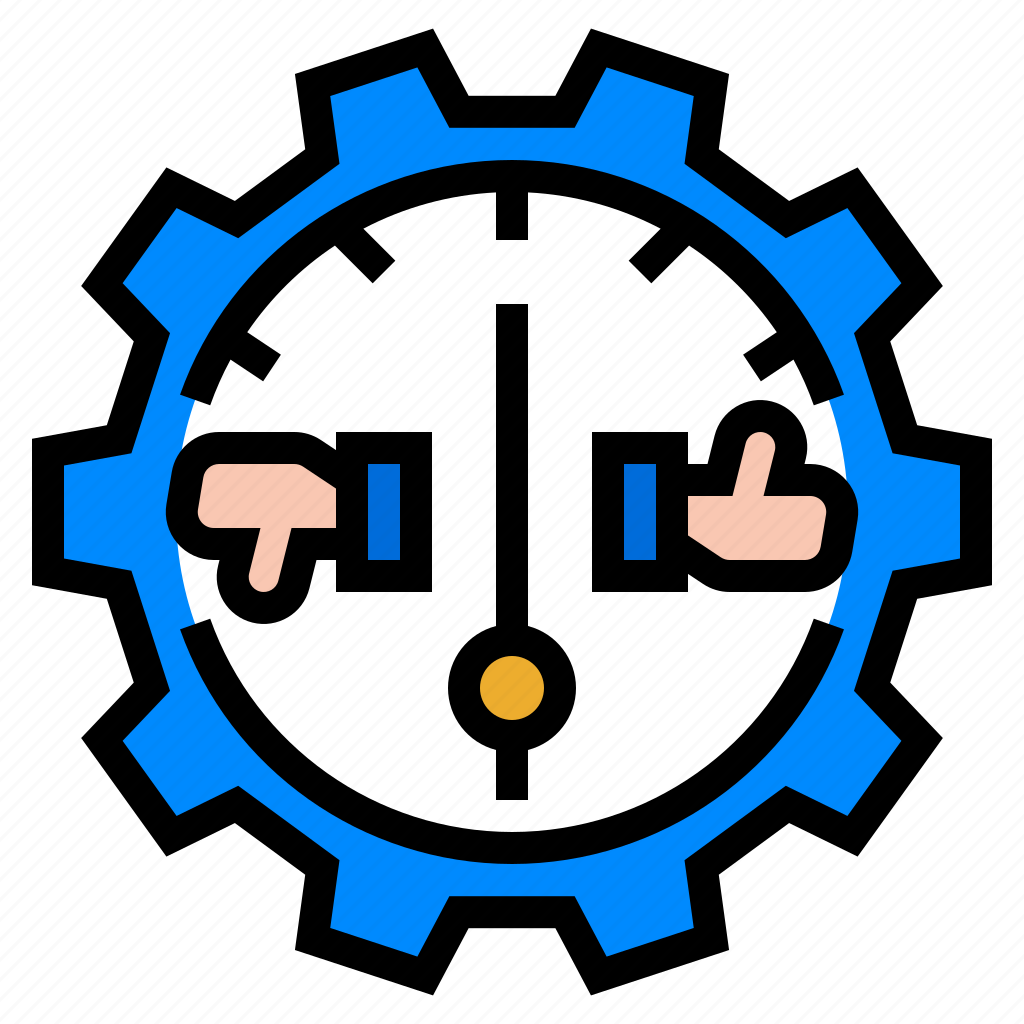 Effectiveness efficiency indicator performance satisfaction icon
