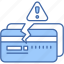 credit, card, warning, banking, error, plastic, money, block 