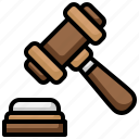 auction, judge, law, justice, hammer