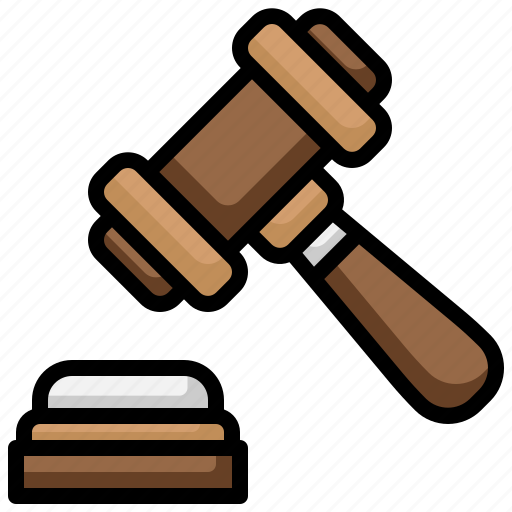 Auction, judge, law, justice, hammer icon - Download on Iconfinder