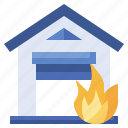 fire, security, arson, packages, warehouse