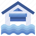 flood, climate, change, flooded, house, natural, disaster, insurance