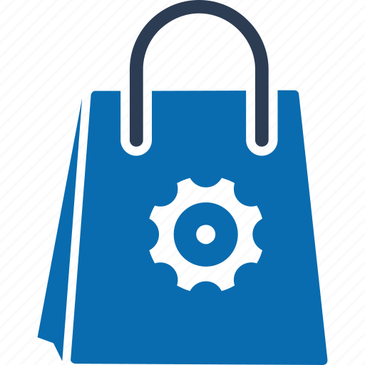 Bag setting, setting, shopping bag, bag, options, ecommerce, shopping icon - Download on Iconfinder
