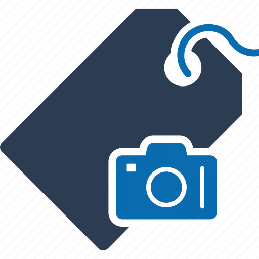 Camera tag, tag, label, photo, picture, photography, sale icon - Download on Iconfinder