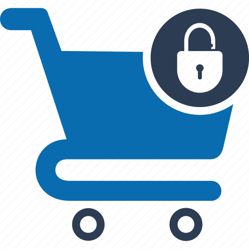 Cart security, security, supermarket, shopping store, online store, commerce, cart icon - Download on Iconfinder