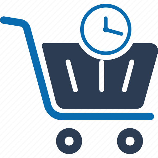 Shopping time, buy, pending, shopping, time, trolley, wait icon - Download on Iconfinder