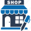 edit store, cart, edit, market, shop, store, ecommerce 