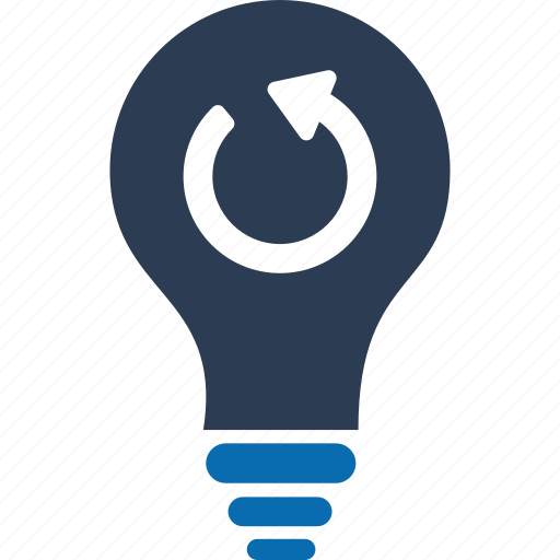 Refresh idea, change, update, refresh, light, bulb, idea icon - Download on Iconfinder