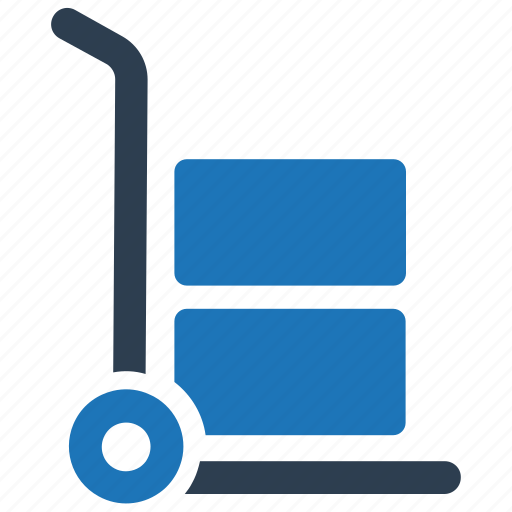 Delivery, freight, hand trolley, package, shipping icon - Download on Iconfinder