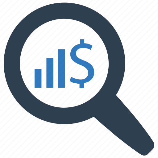 Business, financial, magnifying glass, report, search, search financial report icon - Download on Iconfinder