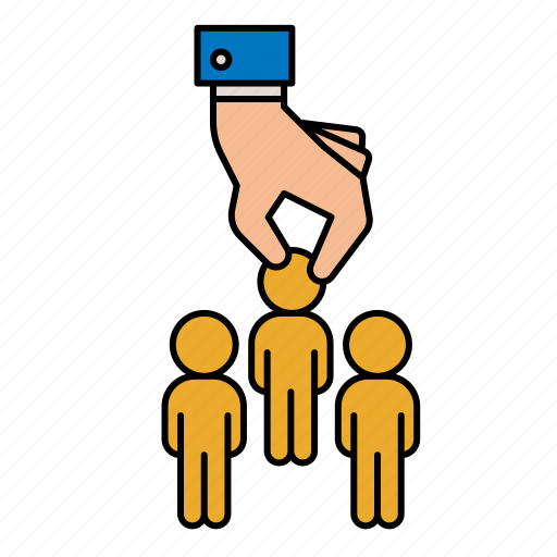 Recruitment, human, people, resources, handpick icon - Download on Iconfinder