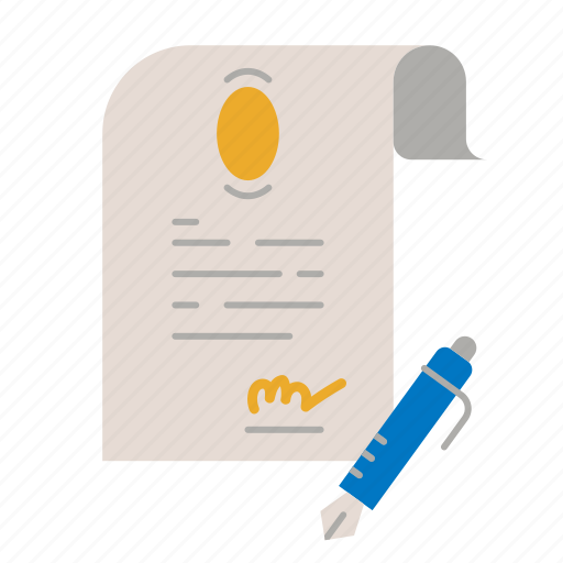 Contract, sign, paper, signature, document icon - Download on Iconfinder