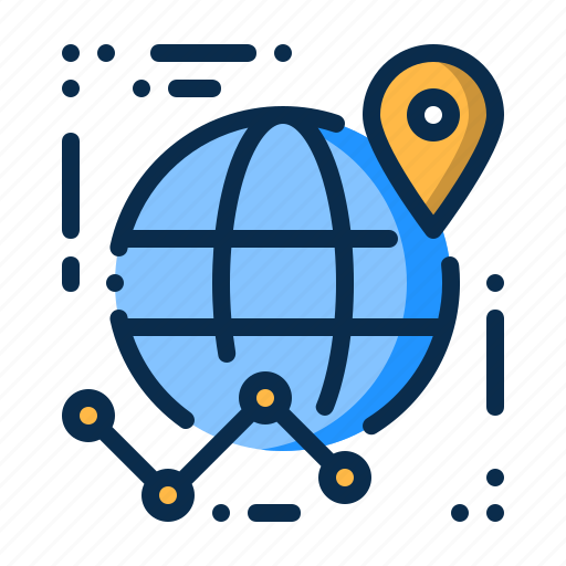 Address, business, globe, location, site icon - Download on Iconfinder