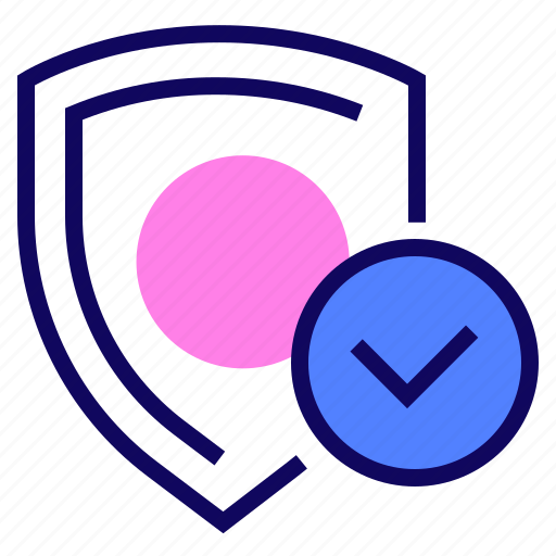 Check mark, protection, safety, shield icon - Download on Iconfinder