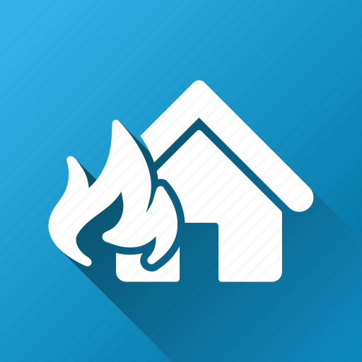 Burn, damage, disaster, fire, house, insurance, real estate icon - Download on Iconfinder
