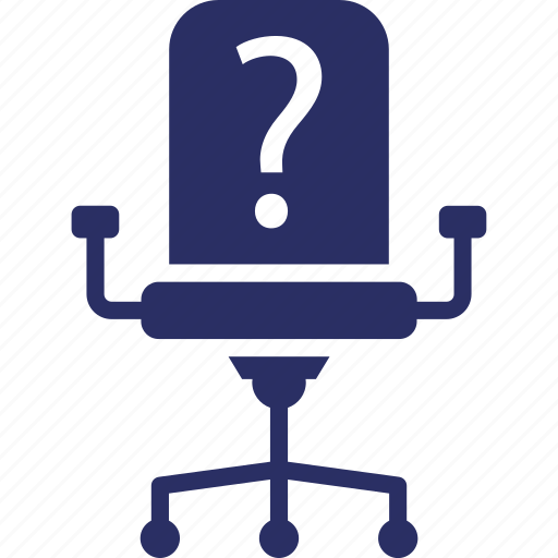 Chair, employment, hiring, probation, question mark icon - Download on Iconfinder