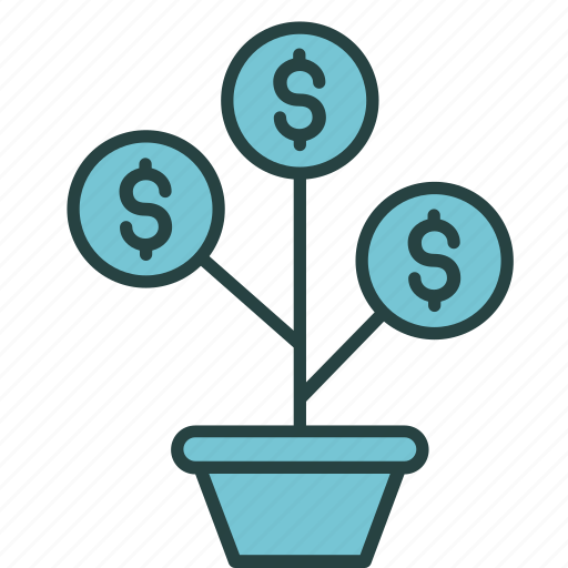 Business, finance, growth, income, marketing, money, plant icon - Download on Iconfinder