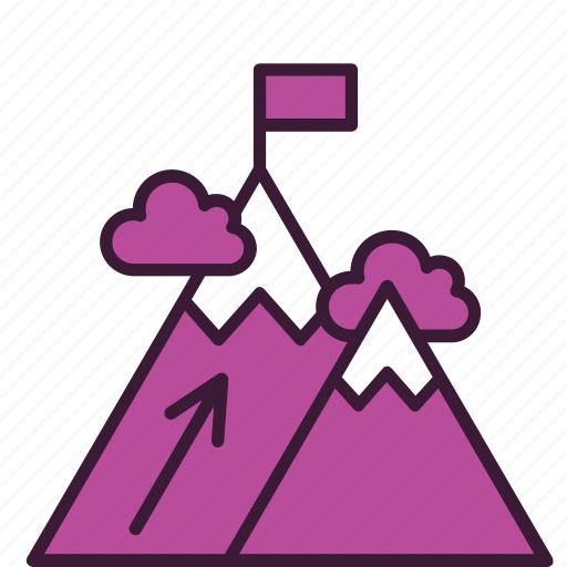 Achievement, business, dream, goal, mission, mountains, success icon - Download on Iconfinder