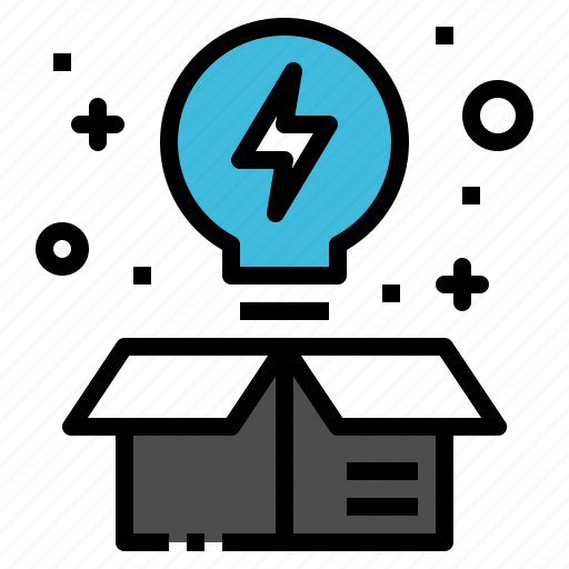 Box, creative, idea, lightbulb, startup icon - Download on Iconfinder