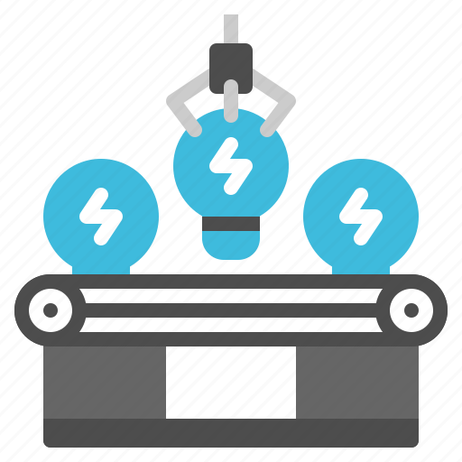 Creative, factory, idea, lightbulb, machine icon - Download on Iconfinder