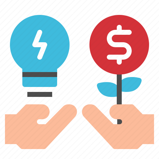 Business, creative, hand, lightbulb, money icon - Download on Iconfinder