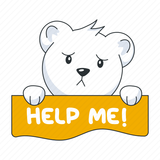 Help me, asking help, need help, seeking help, cute bear icon - Download on Iconfinder