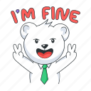 fine, happy bear, happy teddy, cute bear, bear character