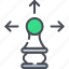 brainstorming, business, chess, concept, marketing strategy icon, venture 