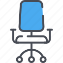 boss chair, office chair, rotating, seat icon, swivel chair