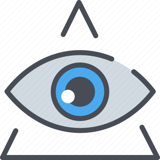 Eye, eye of providence, god, modern icon, providence, pyramid, triangle icon - Download on Iconfinder