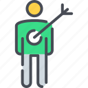 business, focus, marketing, promotion, seo icon, target