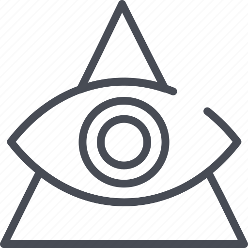 Eye, eye of providence, god, modern, providence, pyramid, triangle icon - Download on Iconfinder