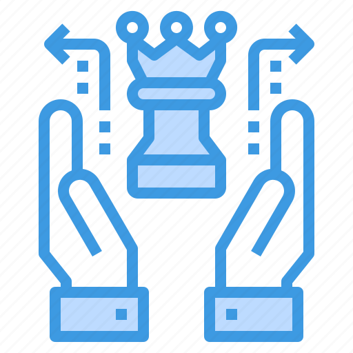 Business, chess, financial, hand, strategy icon - Download on Iconfinder