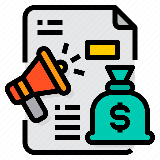 Bag, marketing, megaphone, money, report, strategy icon - Download on Iconfinder