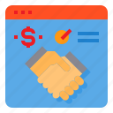agreement, browser, hand, online, partnership
