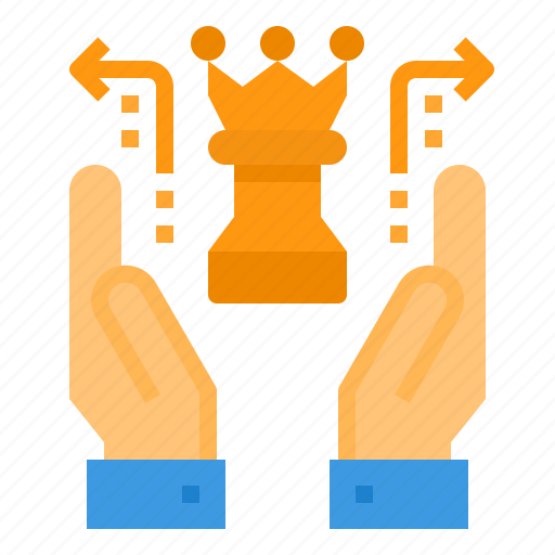 Business, chess, financial, hand, strategy icon - Download on Iconfinder