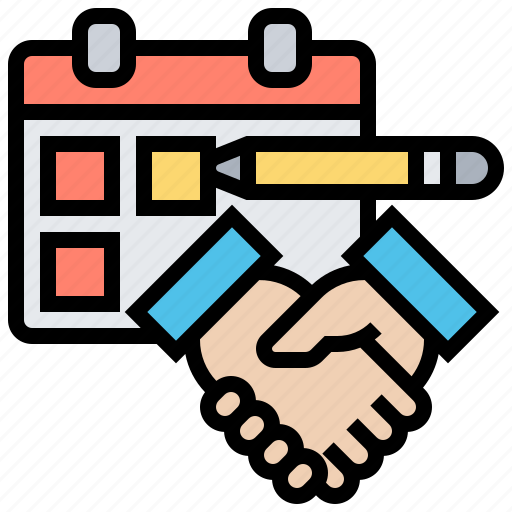 Agreement, business, calendar, conditions, shakehands icon - Download on Iconfinder