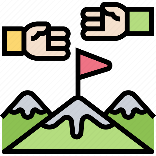 Strategy, winner, competitive, achievement, mountain icon - Download on Iconfinder
