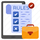 business rules, job rules, rules list, checklist, employment rules