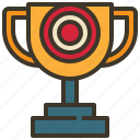 winner, trophy, dartboard, business, target